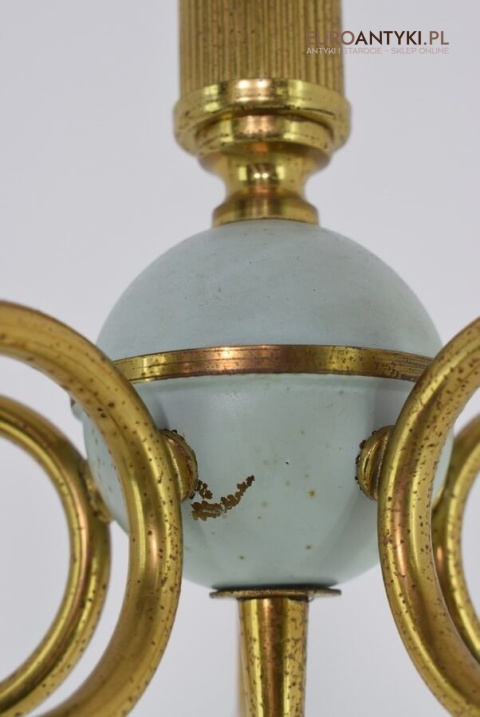 Stary żyrandol empire. Lampa sufitowa vintage retro.