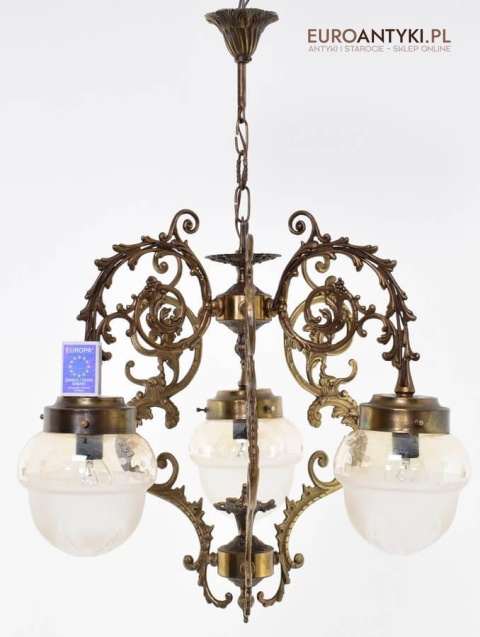 zamkowa lampa sufitowa