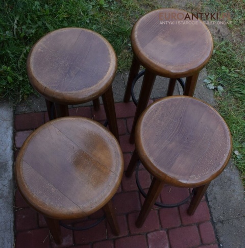 stołki dębowe barowe