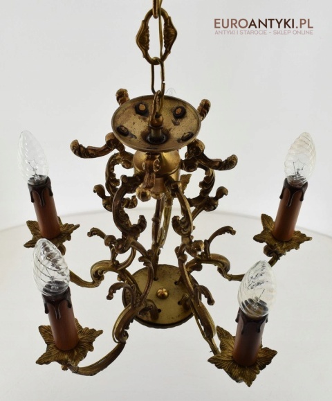 sufitowa lampa rokoko