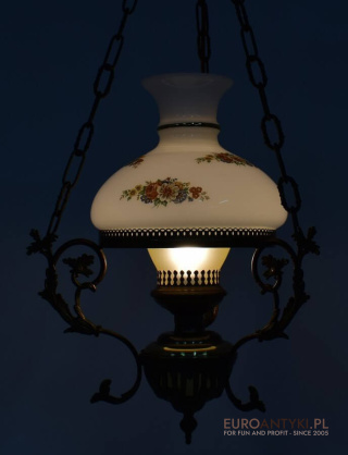 Wiejski żyrandol dworkowy lampa do wiejskiej chaty rustykalnej