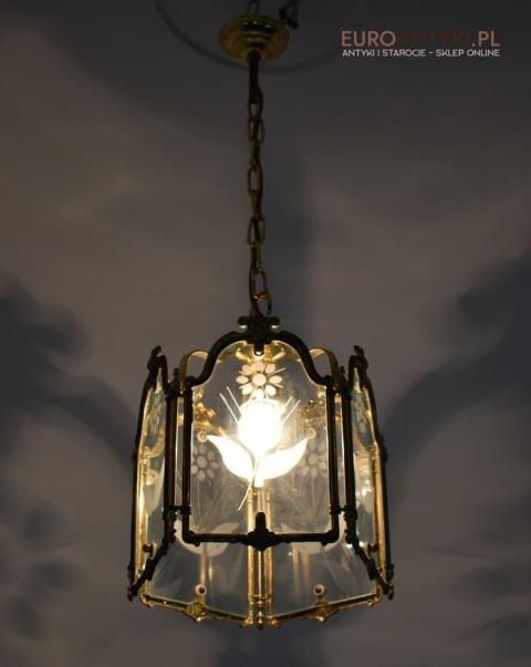 Ozdobna lampa sufitowa vintage retro do ganku holu lampka do wysokiego pokoju