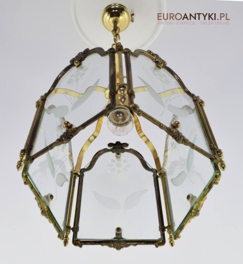 Ozdobna lampa sufitowa vintage retro do ganku holu lampka do wysokiego pokoju