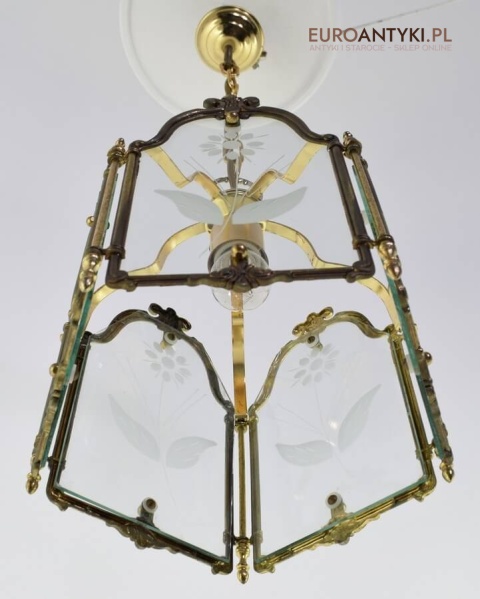 Ozdobna lampa sufitowa vintage retro do ganku holu lampka do wysokiego pokoju