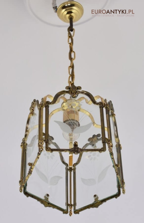 Ozdobna lampa sufitowa vintage retro do ganku holu lampka do wysokiego pokoju