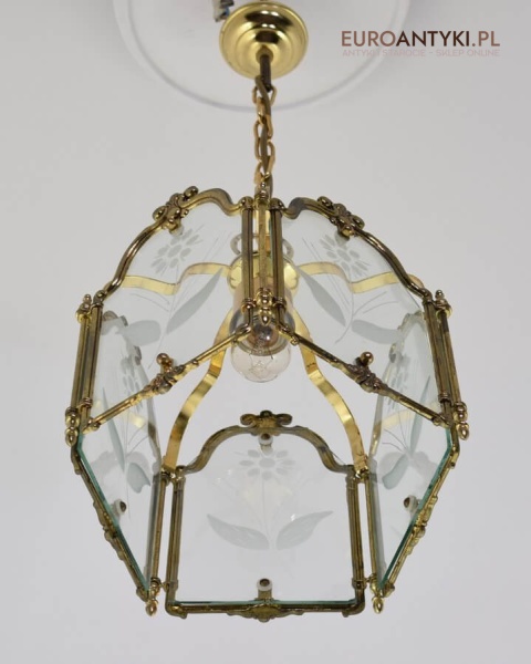 Ozdobna lampa sufitowa vintage retro do ganku holu lampka do wysokiego pokoju