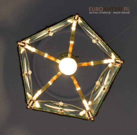 Ozdobna lampa sufitowa vintage retro do ganku holu lampka do wysokiego pokoju