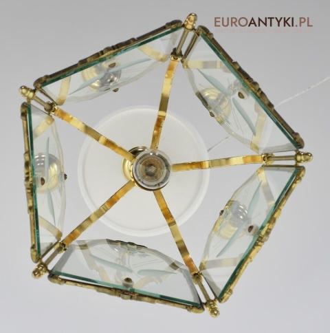 Ozdobna lampa sufitowa vintage retro do ganku holu lampka do wysokiego pokoju