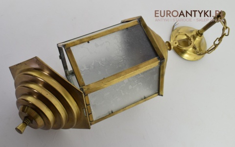 antyczna lampa witrażowa