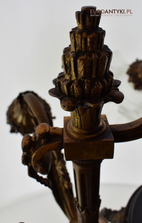 Oryginalny rasowy żyrandol Empire styl Cesarstwa francuskiego antyk salonowy