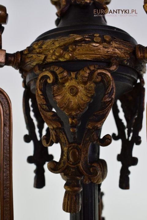 Oryginalny rasowy żyrandol Empire styl Cesarstwa francuskiego antyk salonowy