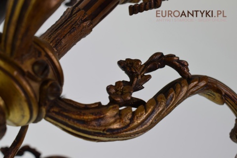 Oryginalny rasowy żyrandol Empire styl Cesarstwa francuskiego antyk salonowy