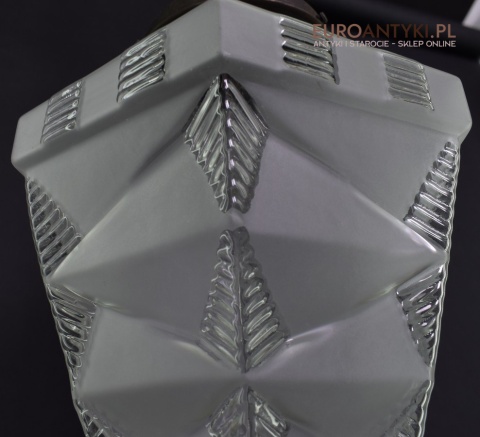 Rasowa lampa art deco lampka do ganku holu klosz art dekowski