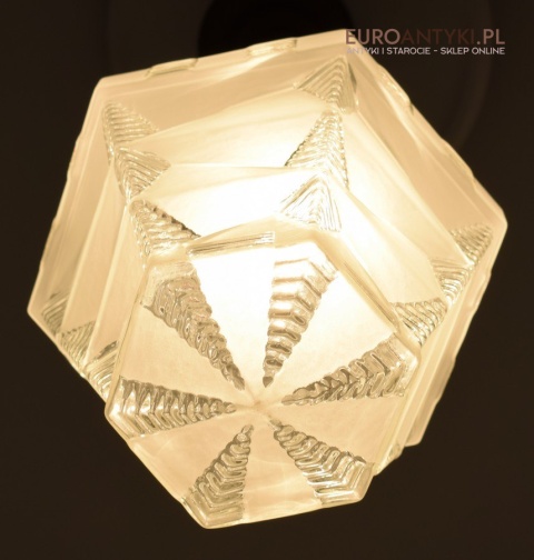 Rasowa lampa art deco lampka do ganku holu klosz art dekowski