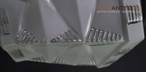 Rasowa lampa art deco lampka do ganku holu klosz art dekowski