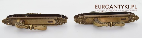 komplet secesyjnych klamek