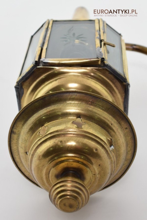 Zabytkowa lampa powozowa latarnia na nafte prawdziwy antyk