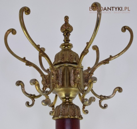 Zabytkowy wieszak stojący do gabinetu wieszaki do kancelarii adwokackiej antyk