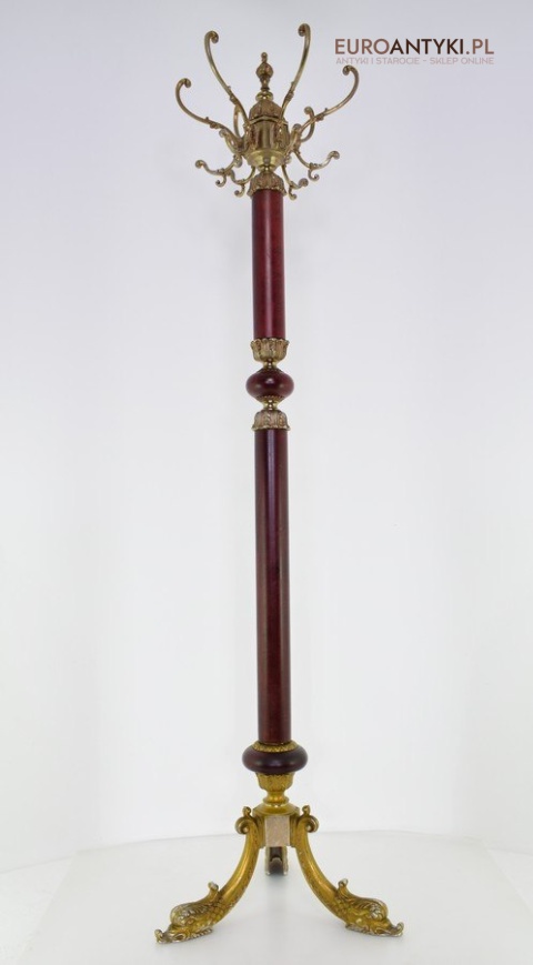 Zabytkowy wieszak stojący do gabinetu wieszaki do kancelarii adwokackiej antyk