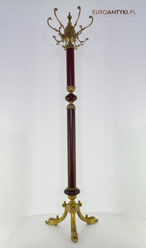 Zabytkowy wieszak stojący do gabinetu wieszaki do kancelarii adwokackiej antyk