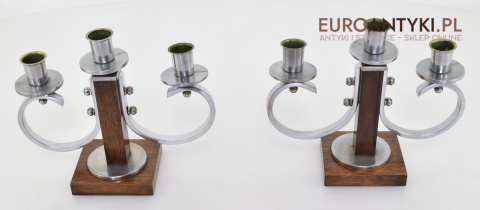art deco świeczniki