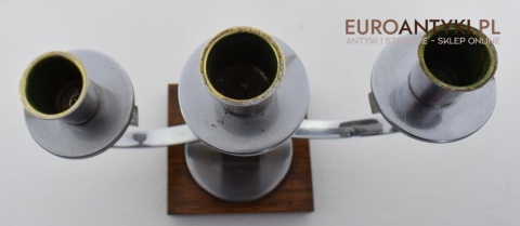 2 oryginalne świeczniki z epoki art deco antyki do domu