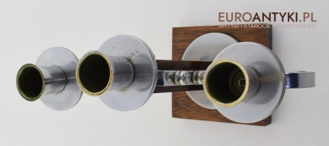 2 oryginalne świeczniki z epoki art deco antyki do domu