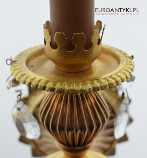 2 spektakularne kinkiety pałacowe lampy ścienne ekskluzywne antyki