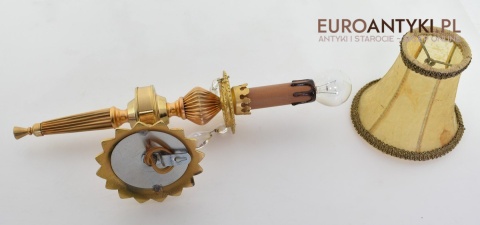 2 spektakularne kinkiety pałacowe lampy ścienne ekskluzywne antyki