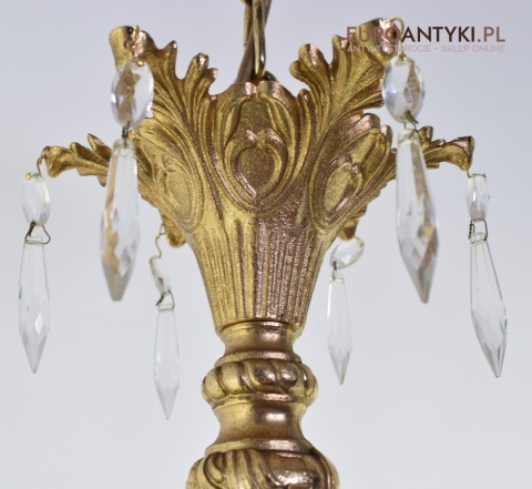 Ekskluzywny zwis pałacowa lampa sufitowa do wysokiego pomieszczenia antyki