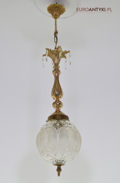 Ekskluzywny zwis pałacowa lampa sufitowa do wysokiego pomieszczenia antyki