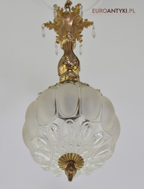 Ekskluzywny zwis pałacowa lampa sufitowa do wysokiego pomieszczenia antyki