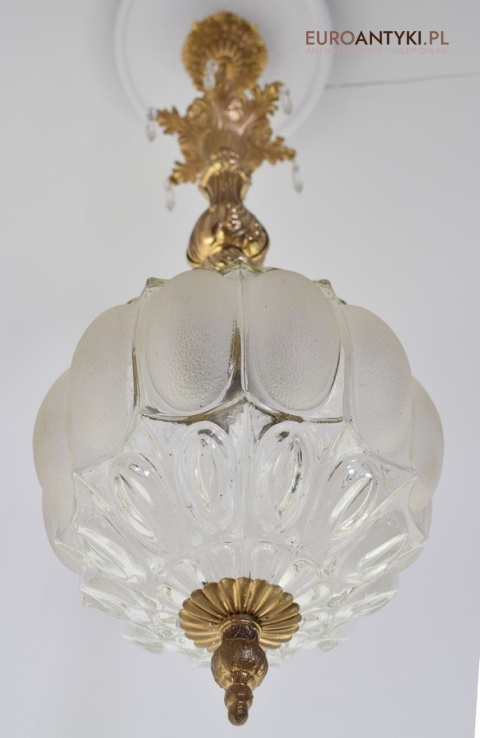 Ekskluzywny zwis pałacowa lampa sufitowa do wysokiego pomieszczenia antyki