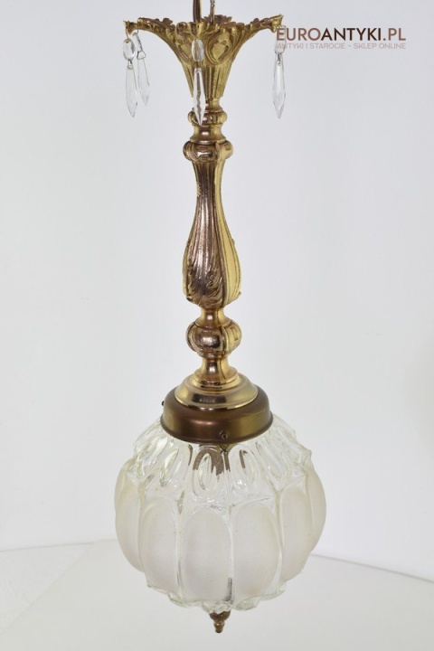 Ekskluzywny zwis pałacowa lampa sufitowa do wysokiego pomieszczenia antyki