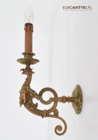 Kinkiet smok lampka ścienne ze smokiem do dworku