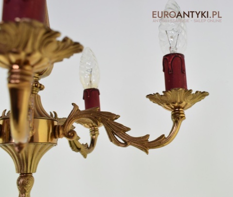 Mały mosiężny żyrandol do holu ganku lampa z mosiądzu na sufit