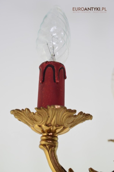 Mały mosiężny żyrandol do holu ganku lampa z mosiądzu na sufit