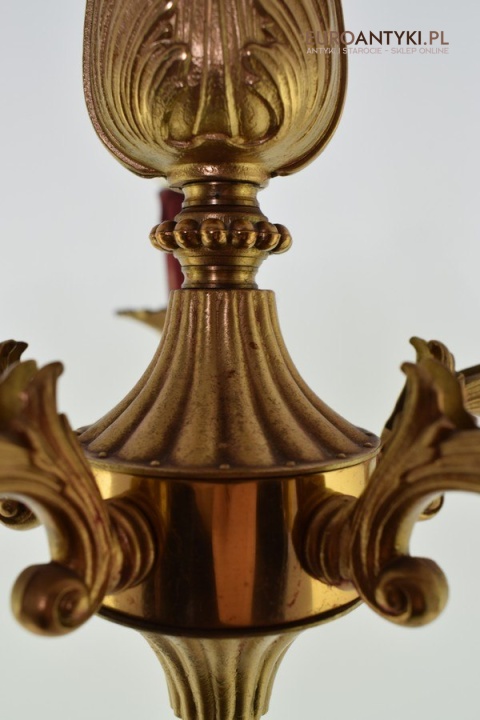 Mały mosiężny żyrandol do holu ganku lampa z mosiądzu na sufit