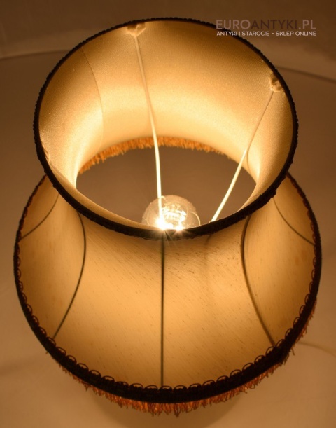 Secesyjna lampka na stolik lampa stołowa babcina antyki do domu