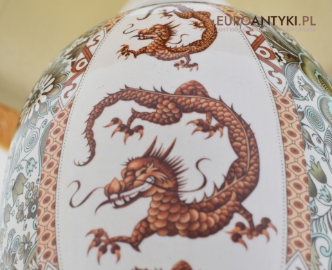 Secesyjna lampka na stolik lampa stołowa babcina antyki do domu