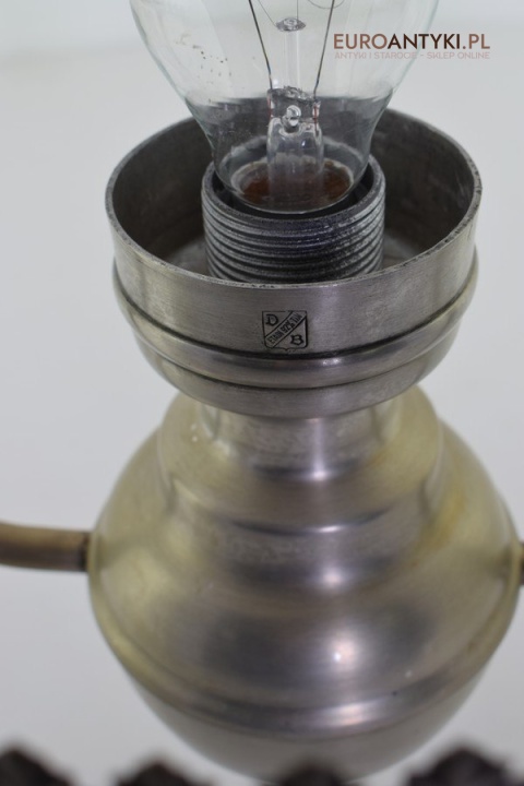 Art deco srebrna lampa wisząca starodawna antyki użytkowe