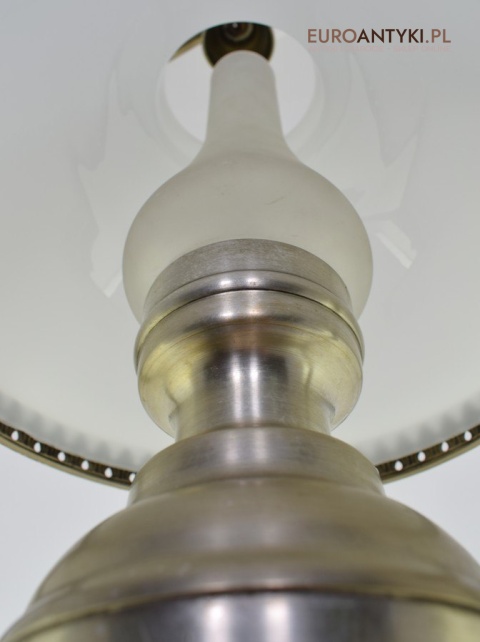 Art deco srebrna lampa wisząca starodawna antyki użytkowe