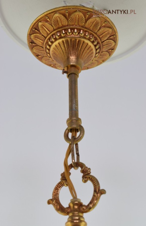 Imponujący żyrandol salonowy ze smokami lampa do dworku pałacyku antyki