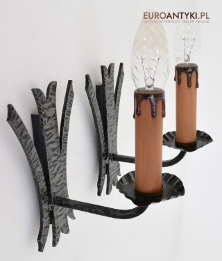 Kute kinkiety do zamku lampki ścienne do lochu antyki zamkowe