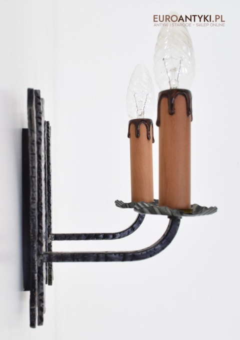 Kute kinkiety do zamku lampki ścienne do lochu antyki zamkowe