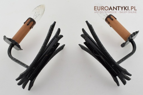 Kute kinkiety do zamku lampki ścienne do lochu antyki zamkowe