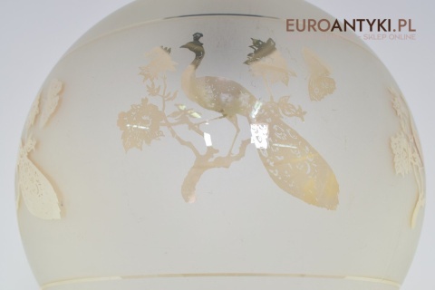 Lampa sufitowa duża szklana kula do klatki schodowej ganku holu antyki