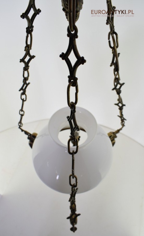 Rewelacyjna lampa sufitowa do dworu pałacyku dworskie oświetlenie antyczne