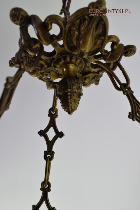 Rewelacyjna lampa sufitowa do dworu pałacyku dworskie oświetlenie antyczne