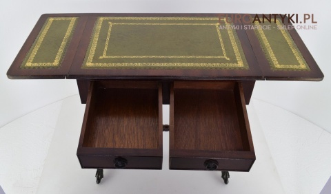 Rozkładany stoliczek Empire mały stolik empir antyk do salonu ganu